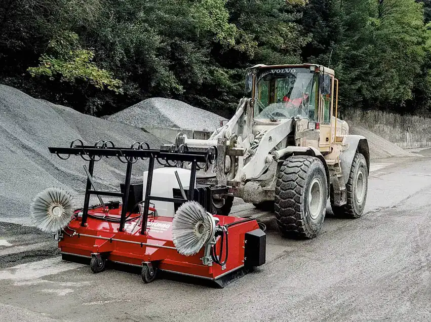 anbau kehrmaschine radlader